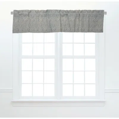 Carol & Frank Desiree Blue Valance Set Of 2 In Gray