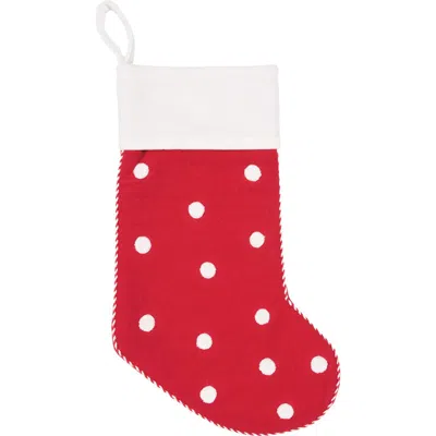 Carol & Frank Dots Stocking Collection In Red