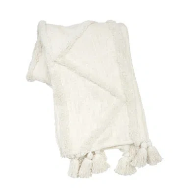 Carol & Frank Eustis Throw In Whitw