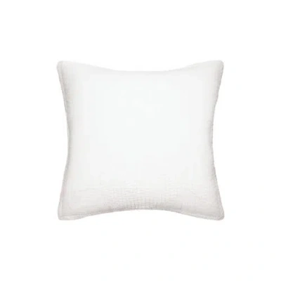 Carol & Frank Graham Diamond Pattern White 100% Cotton Euro Pillow Sham 26" X 26"