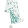 Carol & Frank Granby Surf Woven Super Soft Cozy Accent Throw Blanket In Green