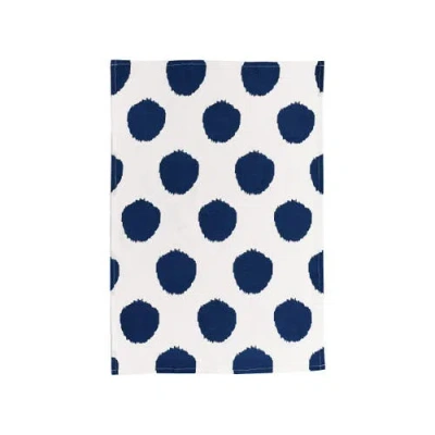Carol & Frank Indigo Dot Towel In Blue