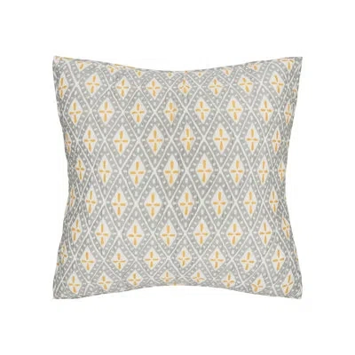 Carol & Frank Liam Ochre Euro Sham In Grey