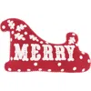 Carol & Frank Merry Shaped Throw Pillow, 14" X 20" In Red
