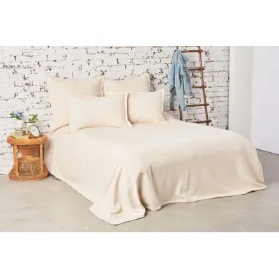 Carol & Frank Monroe Cotton Blanket In Natural