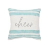 Carol & Frank Morgan Christmas Holiday Striped Decorative Euro Pillow Collection In Multi