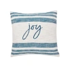 Carol & Frank Morgan Christmas Holiday Striped Decorative Euro Pillow Collection In Multi
