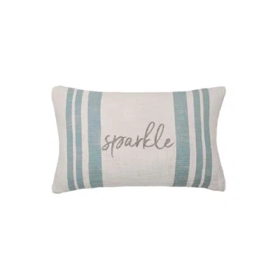 Carol & Frank Morgan Christmas Holiday Striped Decorative Lumbar Pillow Collection In Gray