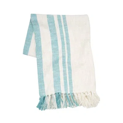 Carol & Frank Morgan Denim Throw In Green