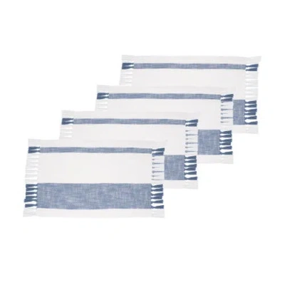 Carol & Frank Morgan Placemats Sets Of 4 Collection In Blue