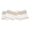 Carol & Frank Morgan Striped Table Runners Collection In White
