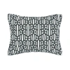 Carol & Frank Naya Geometric Cotton Standard Pillow Sham In Black
