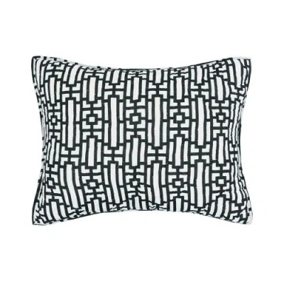 Carol & Frank Naya Geometric Cotton Standard Pillow Sham In Black