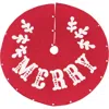Carol & Frank Nordic Merry Tree Skirt In Red