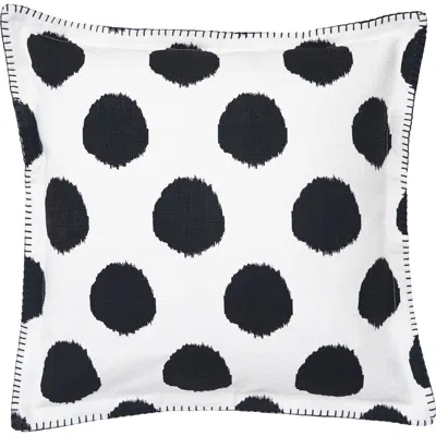 Carol & Frank Onyx Printed Pillow 20" X 20" In Black
