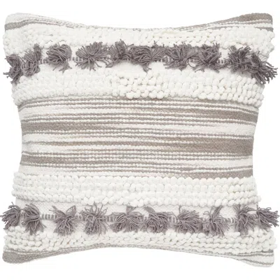 Carol & Frank Oriana Tufted Textured Cotton Decorative Throw Pillow In Neutral