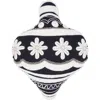 Carol & Frank Ornament Shaped Throw Pillow In Black