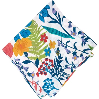 Carol & Frank Quinn Cotton Floral Napkin Set Of 4 In Multi