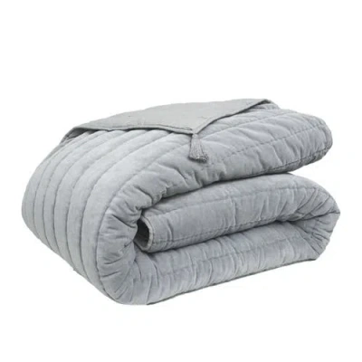 Carol & Frank River Boulder Personal Comforter In Gray