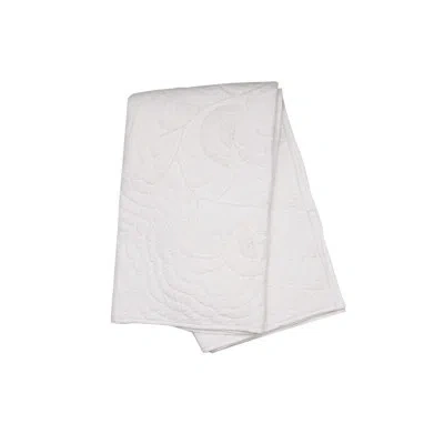 Carol & Frank Runa Botanical White Throw Blanket In Multicolored