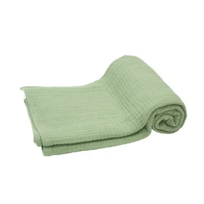 Carol & Frank Ryker Succulent Throw Blanket In Green