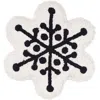 Carol & Frank Scarlett Snowflake Shaped Throw Pillow In White