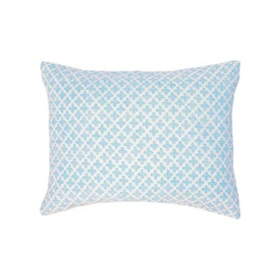 Carol & Frank Talley Santorini Cotton Standard Pillow Sham In Blue