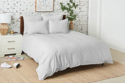 Carol & Frank Tate Boulder King Duvet Cover In White