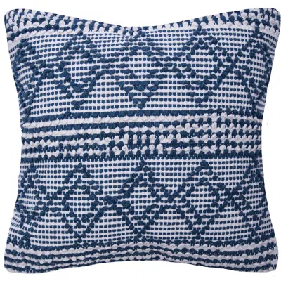 Carol & Frank Trinity Throw Pillow In Blue