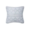 Carol & Frank Trinity Throw Pillow In Blue