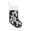 Carol & Frank Typography Christmas Stockings In Black