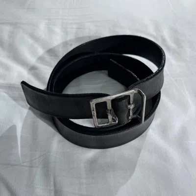 Pre-owned Carol Christian Poell Black Leather Belt