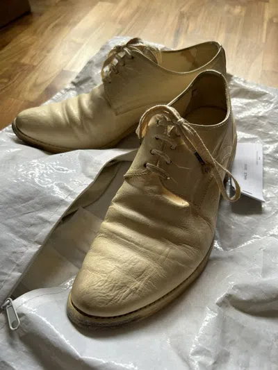 Pre-owned Carol Christian Poell Ccp Rooms-ptc/03 - O.d Lined “goodyear” Derby Shoes In Yellow