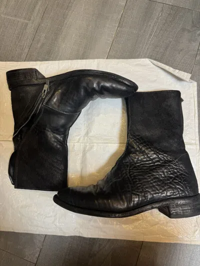 Pre-owned Carol Christian Poell Ccp Tornado Boots In Black
