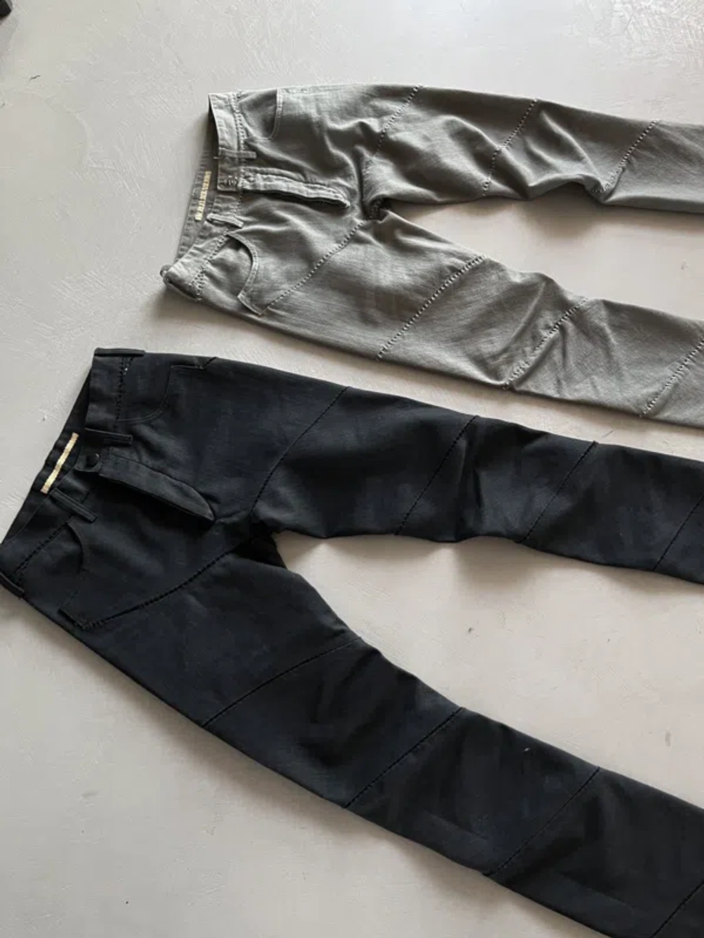 Pre-owned Carol Christian Poell Chainseam Spiral Jeans In Black