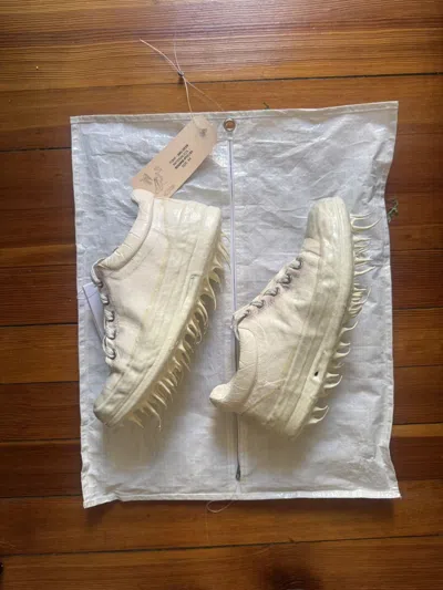 Pre-owned Carol Christian Poell Drip Rubber Sneakers In White