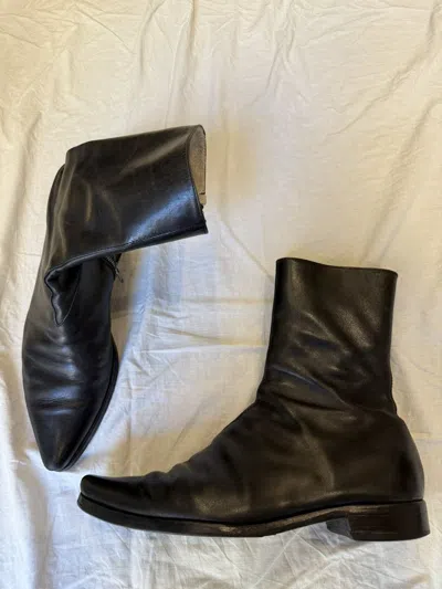 Pre-owned Carol Christian Poell Horse Boots In Black