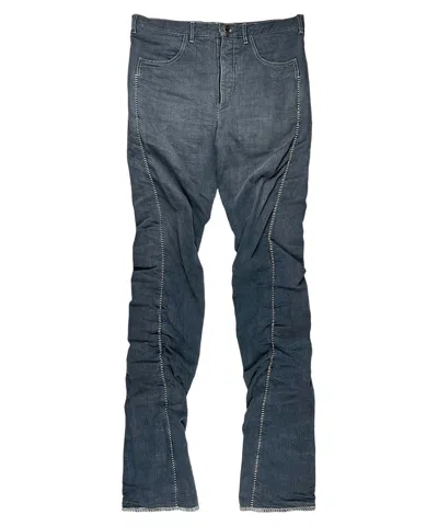Pre-owned Carol Christian Poell Overlock Twisted Tornado Denim Jeans In Dark Gray