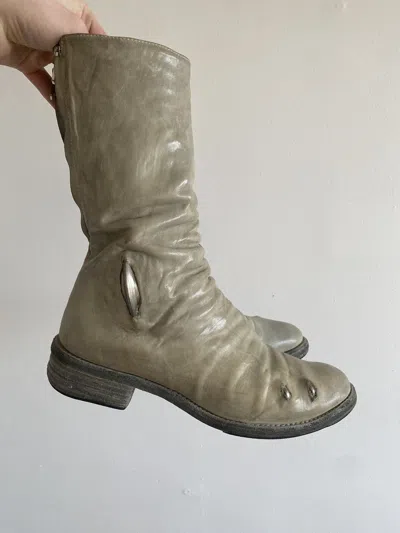 Pre-owned Carol Christian Poell Prosthetic One Piece Boots Am/2687p/cors-ptc/33 In Grey