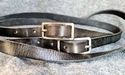 Carol Christian Poell Leather Diverging Belt - Black Belts