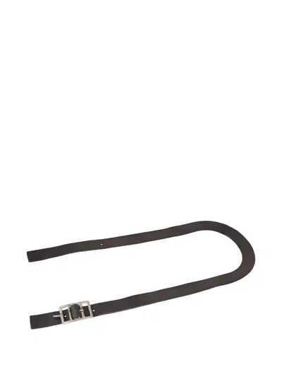 Carol Christian Poell Tanned Buckle Belt In Black
