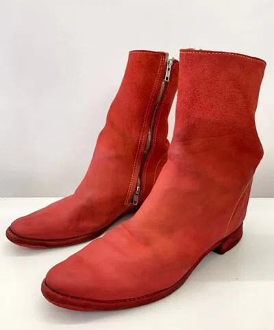 Pre-owned Carol Christian Poell Tornado Red Boots