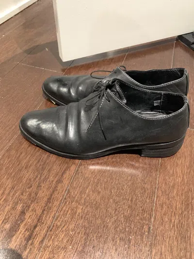 Pre-owned Carol Christian Poell Triangle Cut Derby Luc-ptc Size 9 Shoes In Black