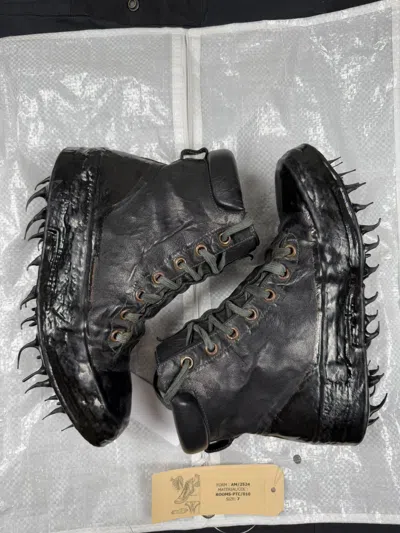 Pre-owned Carol Christian Poell Triple Black Drip Sneakers