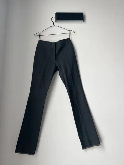 Pre-owned Carol Christian Poell Ubel/9 Breadstick Trousers In Grey