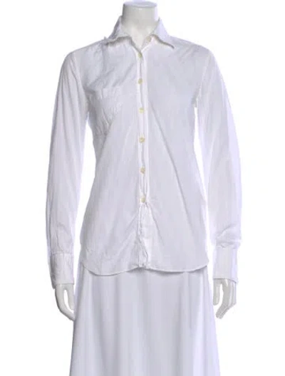 Pre-owned Carol Christian Poell Vintage 2005 Button-up Top In White