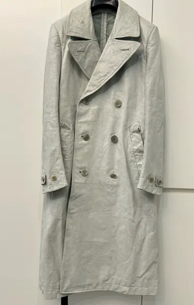 Pre-owned Carol Christian Poell Wild Cowhide Coat In Blue