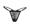 Carol Coelho Women's Black Kyoto Bicolor Lace & Tulle Strappy Thong In Black