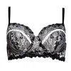 Carol Coelho Women's Black Kyoto Bicolor Underwire Stretch Lace Bra In Black