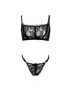 Carol Coelho Women's Black Paradox French Lace Corset Bra In Black